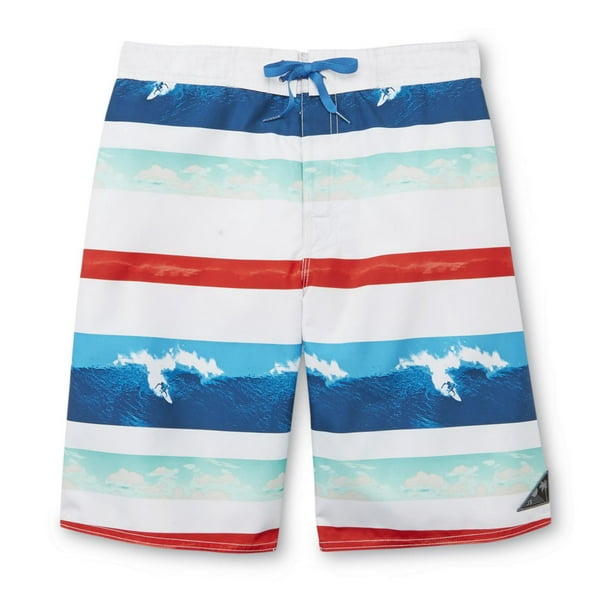 NEW NEWPORT BLUE RED WHITE BLUE USA STRIPED BOARD SHORT SWIMMING TRUNKS 